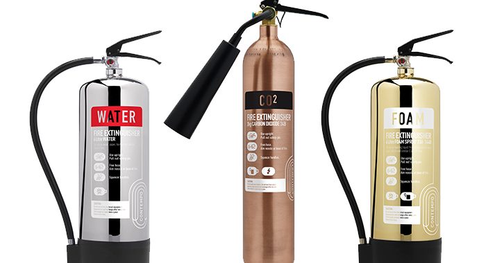 Picture of 3 Contempo fire extinguishers